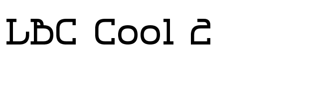 LBC Cool 2 font preview