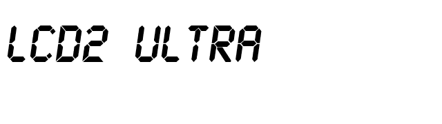 LCD2 Ultra font preview