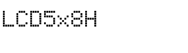 LCD5x8H font preview