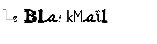 Le BlackMail font preview