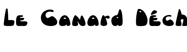 Le Canard Déchainé font preview