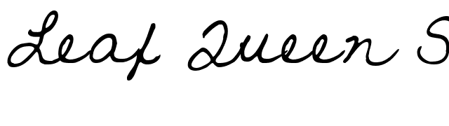 Leaf Queen Script scripty 2 font preview