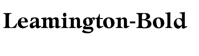 Leamington-Bold font preview