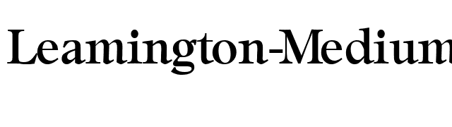 Leamington-Medium font preview