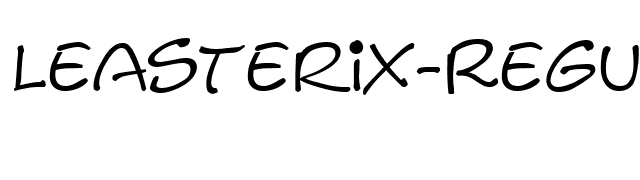 Leasterix-Regular font preview