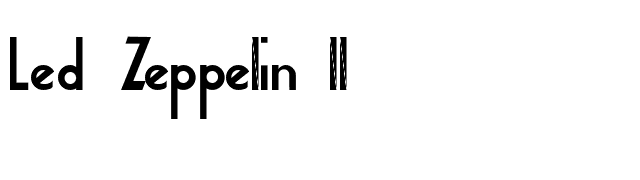 Led Zeppelin II Font - FontPalace.com