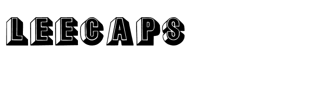 LeeCaps font preview