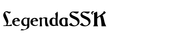 LegendaSSK font preview