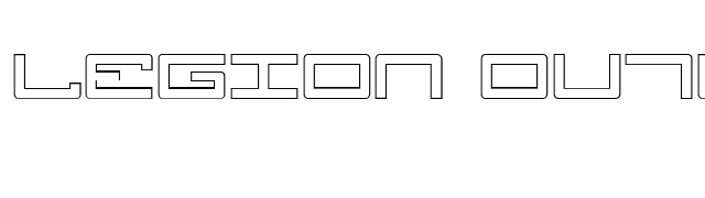 Legion Outline font preview