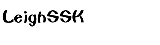 LeighSSK font preview