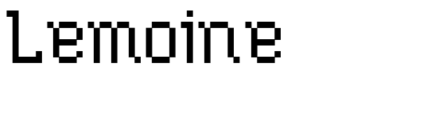 Lemoine font preview