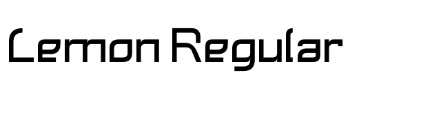 Lemon Regular font preview