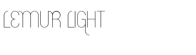 Lemur Light font preview