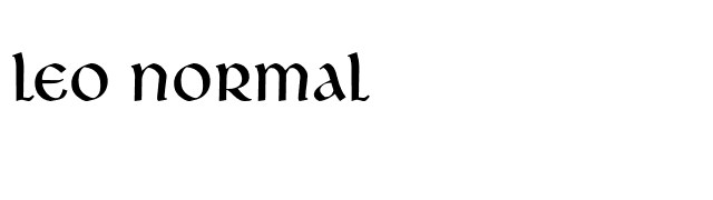 Leo Normal font preview