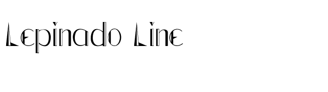 Lepinado Line font preview