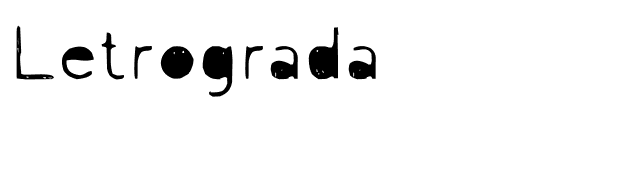 Letrograda font preview