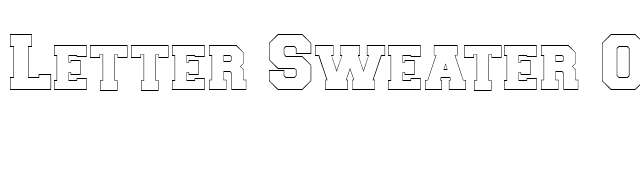 Letter Sweater Open Display SSi Normal font preview