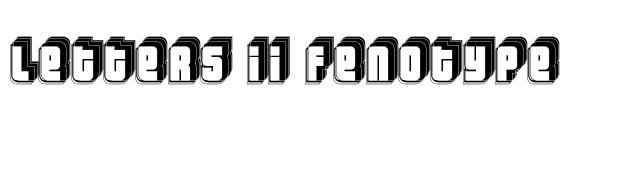 Letters II Fenotype font preview