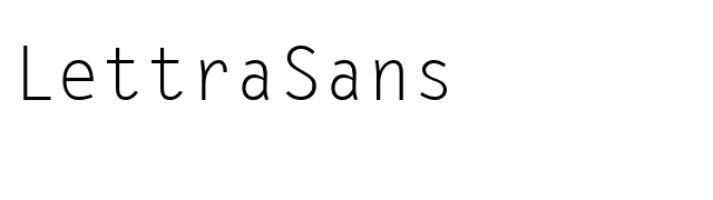 LettraSans font preview