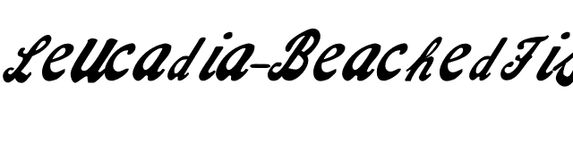 Leucadia-BeachedFish font preview