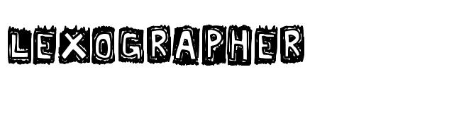 Lexographer font preview