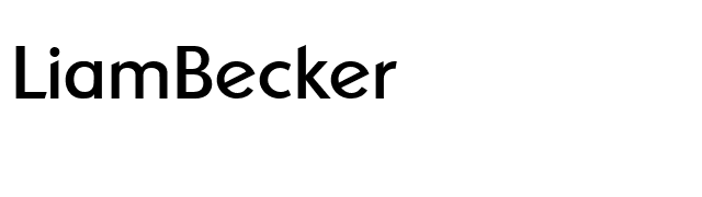 LiamBecker font preview