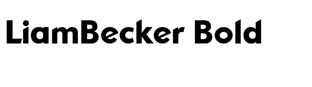 LiamBecker Bold font preview