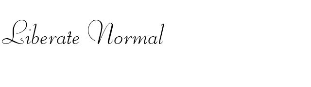 Liberate Normal font preview