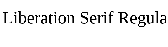 Liberation Serif Regular font preview