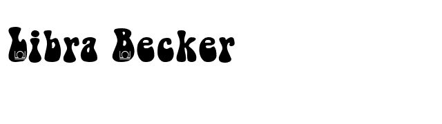 Libra Becker font preview