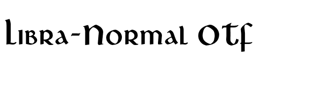 Libra-Normal OTF font preview