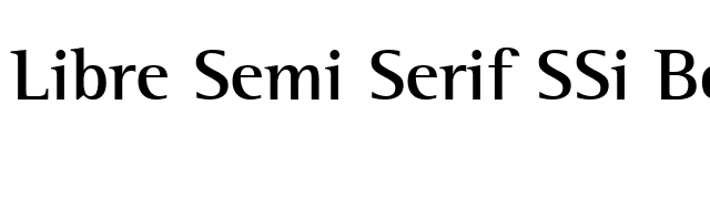 Libre Semi Serif SSi Bold font preview