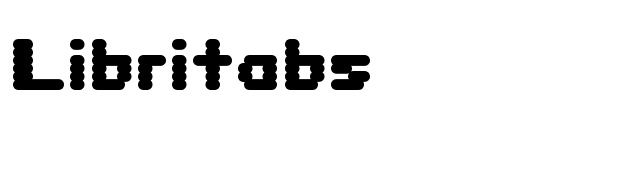 Libritabs font preview