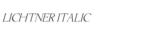 Lichtner Italic font preview