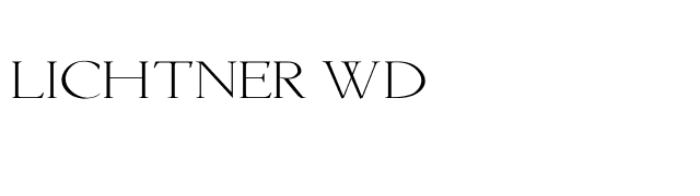 Lichtner Wd font preview