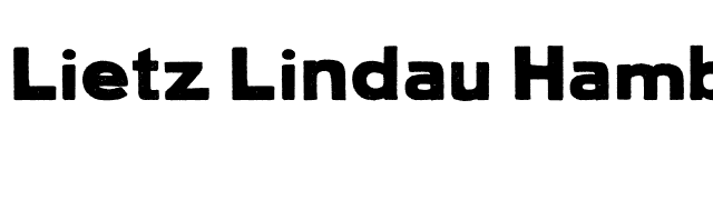 Lietz Lindau Hamburg font preview