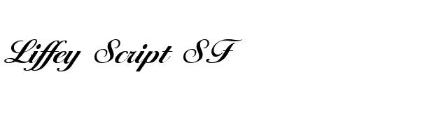 Liffey Script SF font preview