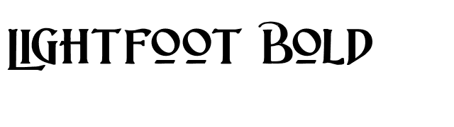 Lightfoot Bold font preview