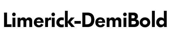 Limerick-DemiBold font preview