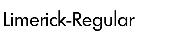 Limerick-Regular font preview