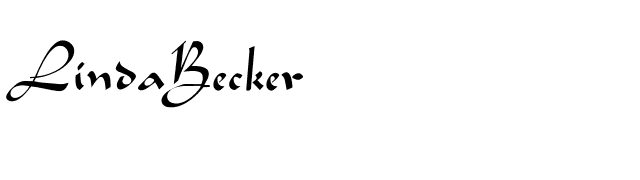 LindaBecker font preview