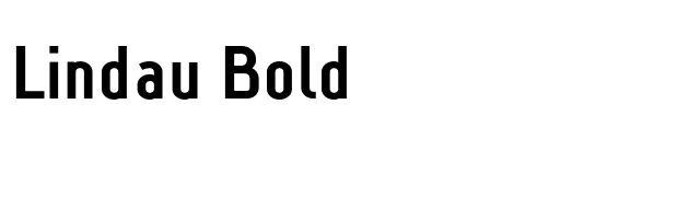 Lindau Bold font preview