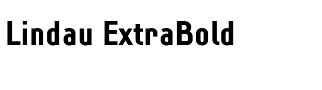 Lindau ExtraBold font preview