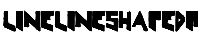 LineLineShapeDirty font preview