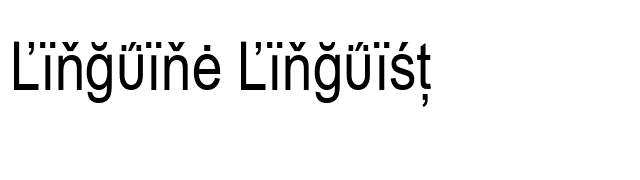 Linguine Linguist font preview