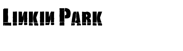 Linkin Park font preview