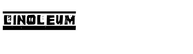 Linoleum font preview