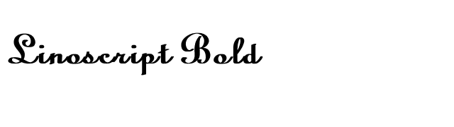 Linoscript Bold font preview