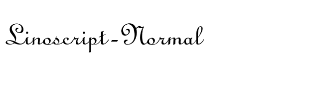 Linoscript-Normal font preview