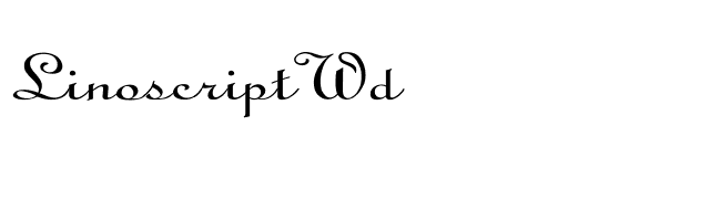 Linoscript Wd font preview